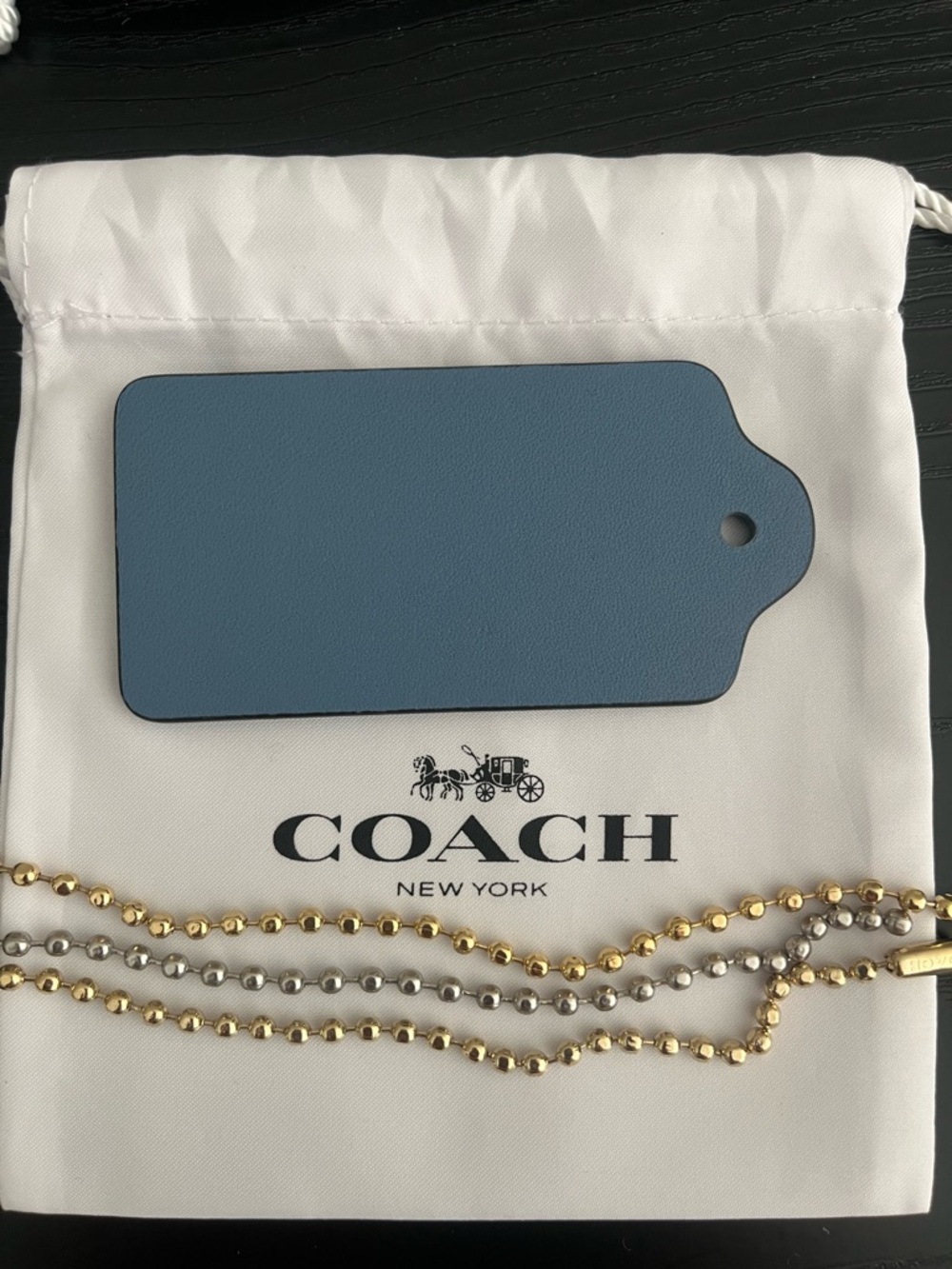 Coach: Large Blue Hangtag - Picture 2 of 2